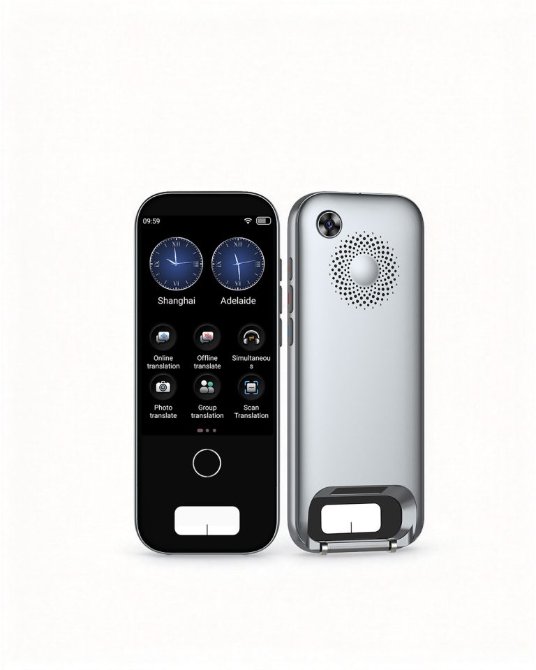 Portable Language Translator Device, Two-Way Real-Time Voice & Scan Translation, 148 Languages, AI Chat, Offline, Online & Photo Translation for Business, Travel & Language Study